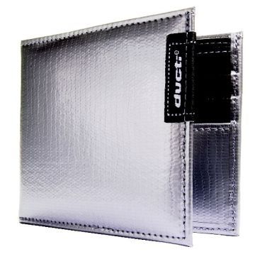Duct Tape Bi-Fold Wallet - Silver