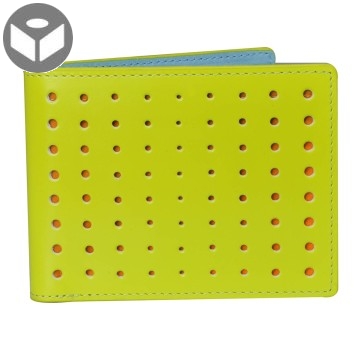 Leather Wallet with Coin Pouch Supersonic - Neon Green