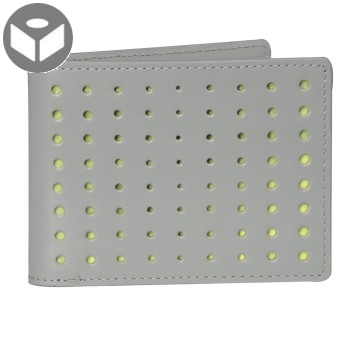 Leather Wallet with Coin Pouch Isosceles - Dark Grey