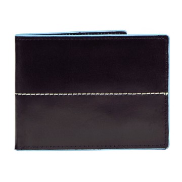 Thunderbird Leather Wallet with Coin Pouch - Black