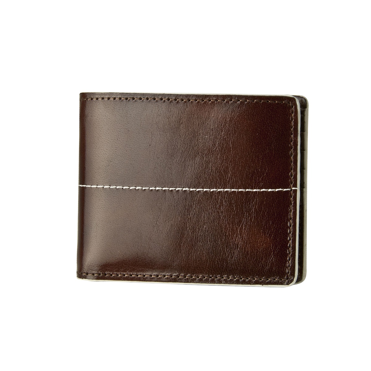 Thunderbird Leather Wallet - Brown/Ivory