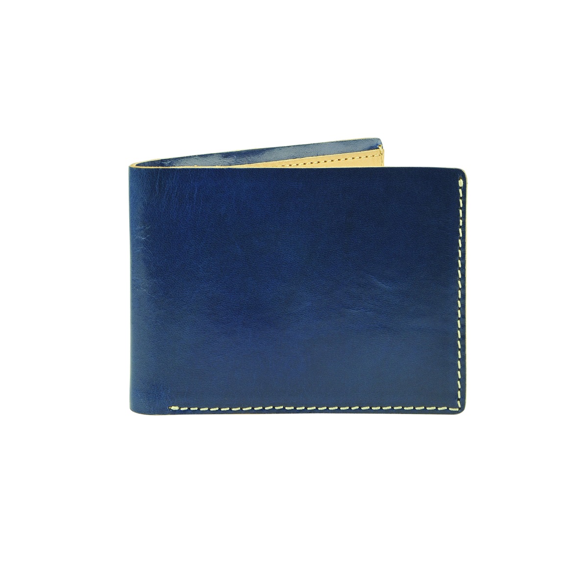 Superglaze Leather Wallet - Cobalt