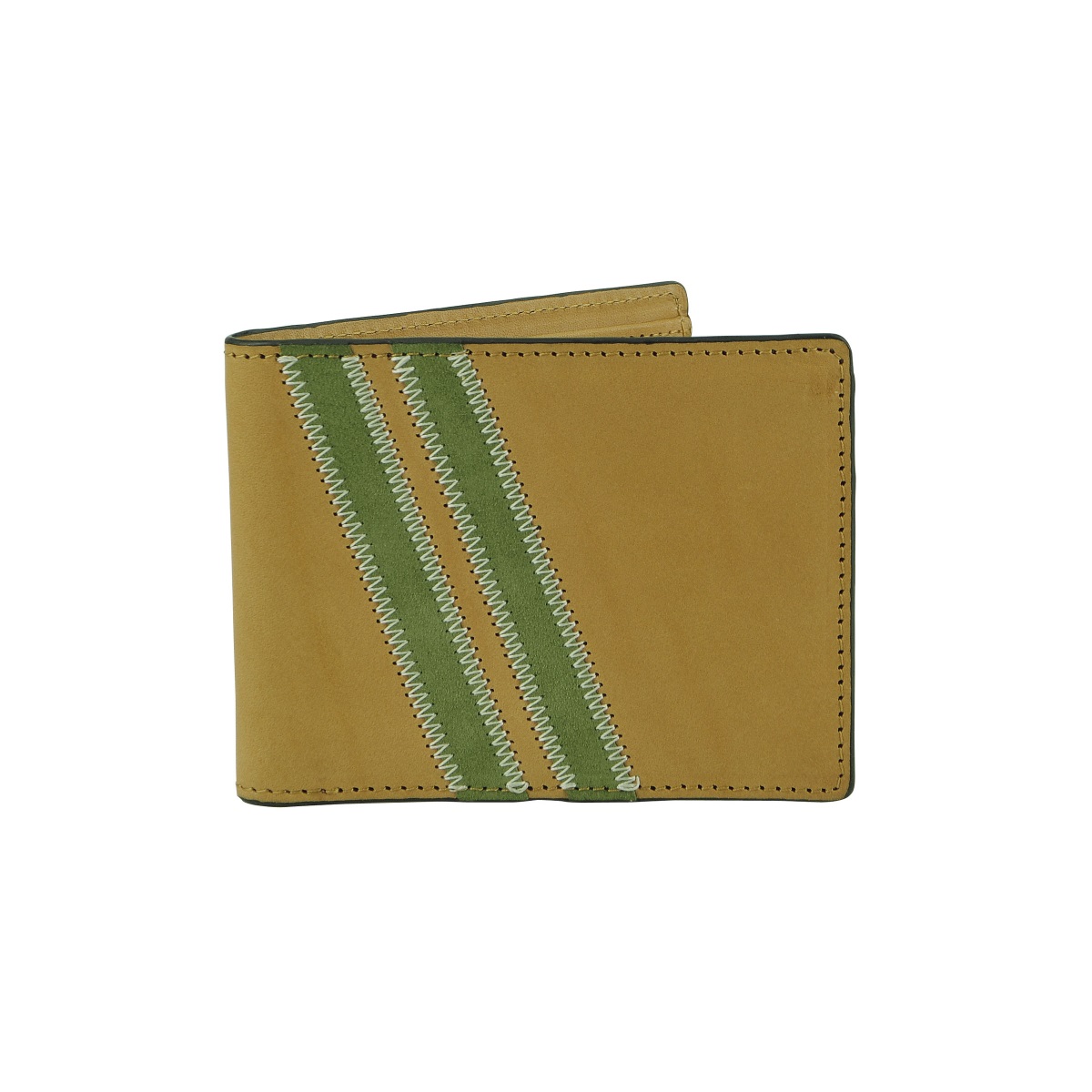 Zig Zag Roadster Leather Wallet - Tan